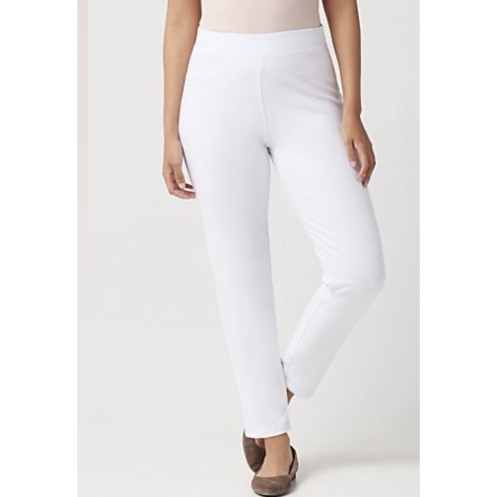 Susan Graver Weekend Pants Size 1XP Stretch Straight Leg
